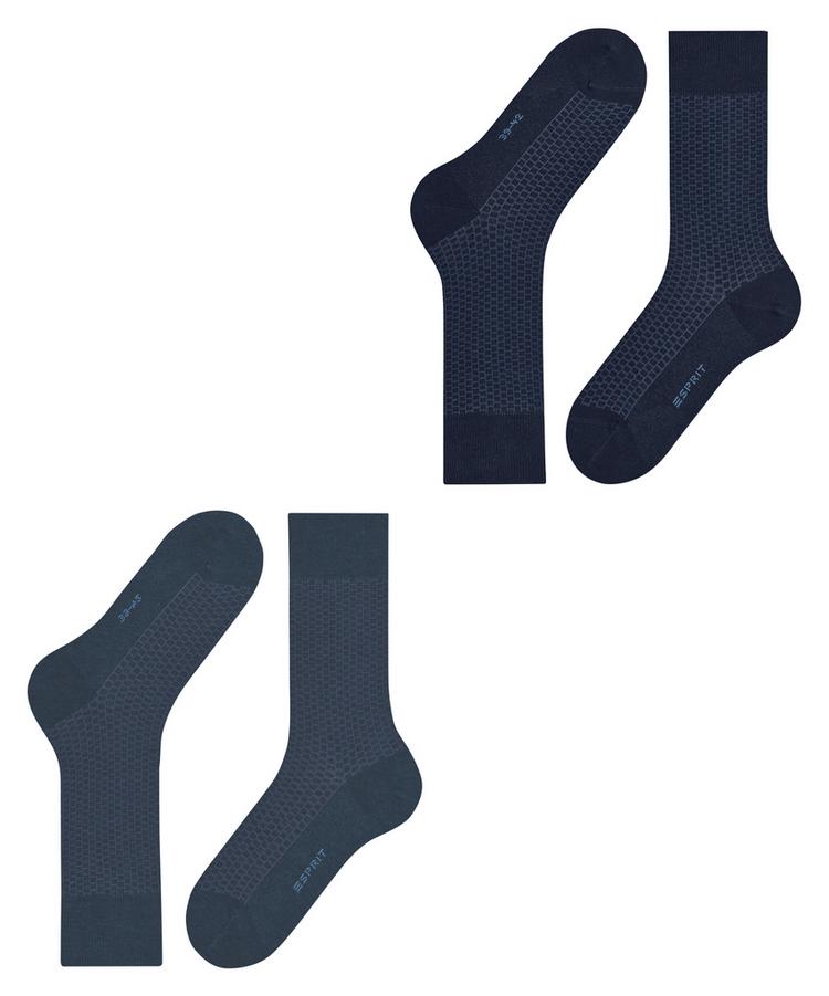 ESPRIT ESPRIT Illusional Grid SO  2-Pack Socken Herren - sortiment (0040) - 2 | SportScheck