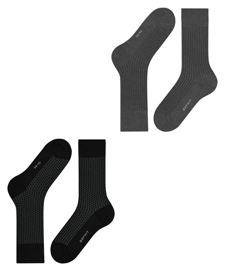ESPRIT ESPRIT Illusional Grid SO  2-Pack Socken Herren - sortiment (0050) - 2 | SportScheck