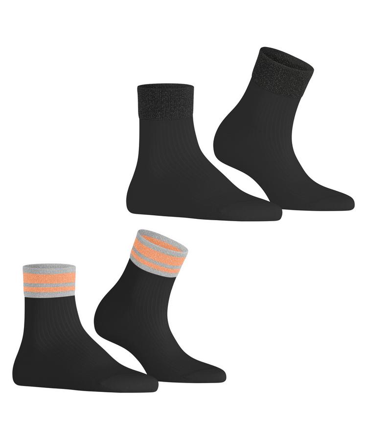 ESPRIT ESPRIT Retro Glitter SSO  2-Pack Socken Damen - black (3000) - 0 | SportScheck