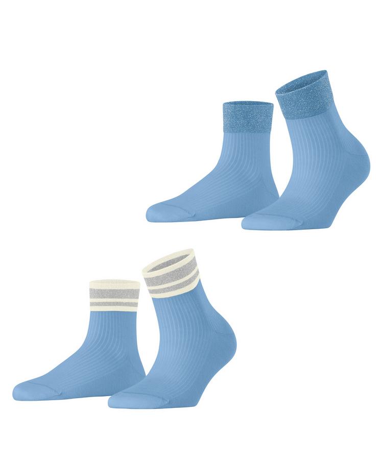 ESPRIT ESPRIT Retro Glitter SSO  2-Pack Socken Damen - light blue (6541) - 0 | SportScheck