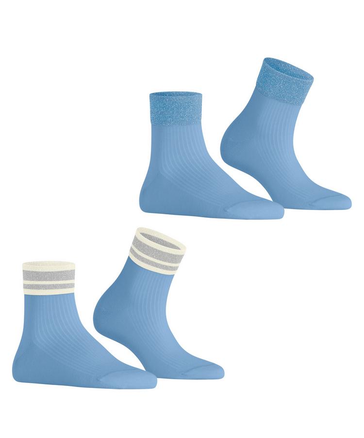 ESPRIT ESPRIT Retro Glitter SSO  2-Pack Socken Damen - light blue (6541) - 0 | SportScheck