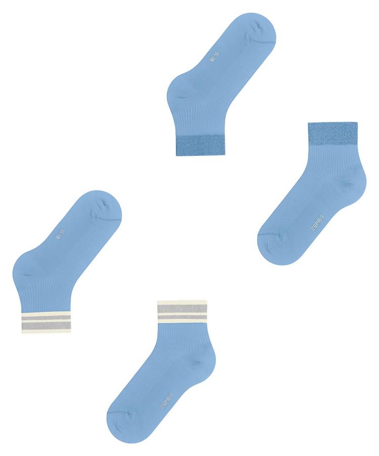 ESPRIT ESPRIT Retro Glitter SSO  2-Pack Socken Damen - light blue (6541) - 2 | SportScheck