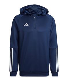 adidas Tiro 23 Competition Hoody Funktionssweatshirt Herren blauweiss