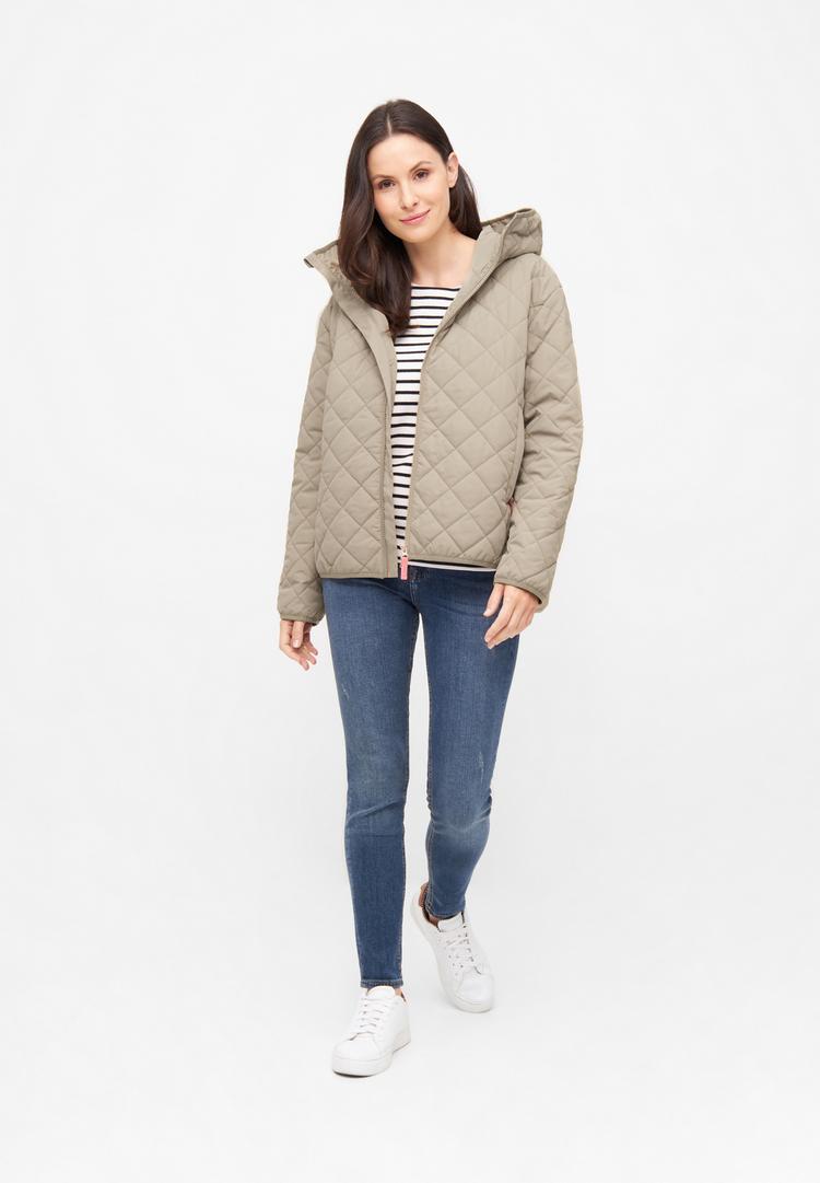 Derbe Derbe Quiltby Short Steppjacke Damen - Cobblestone - 1 | SportScheck