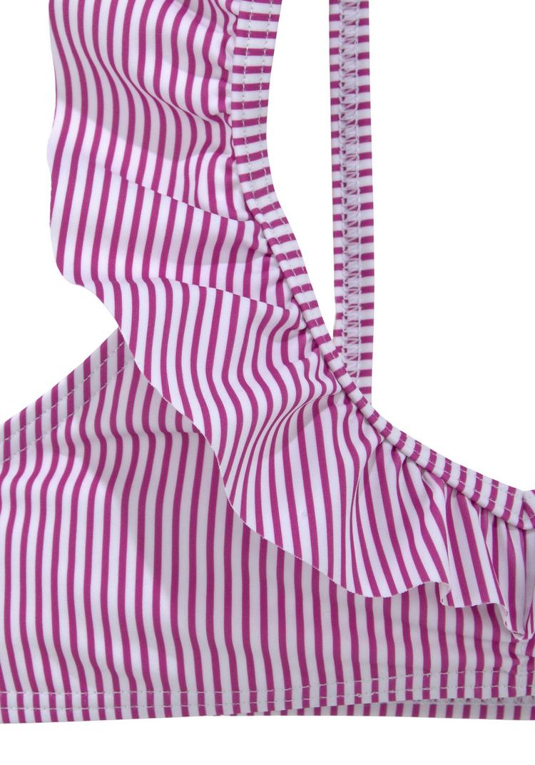 Buffalo Buffalo Bustier-Bikini Bikini Set Damen - beere - wei&szlig; - 0 | SportScheck