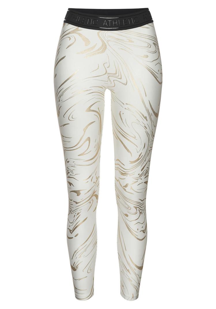 LASCANA Active LASCANA Active Funktionsleggings Tights Damen - wei&szlig; - silber - 0 | SportScheck