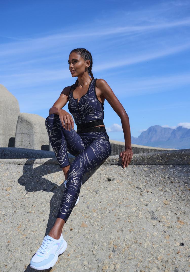 LASCANA Active LASCANA Active Funktionsleggings Tights Damen - blau - silber - 2 | SportScheck