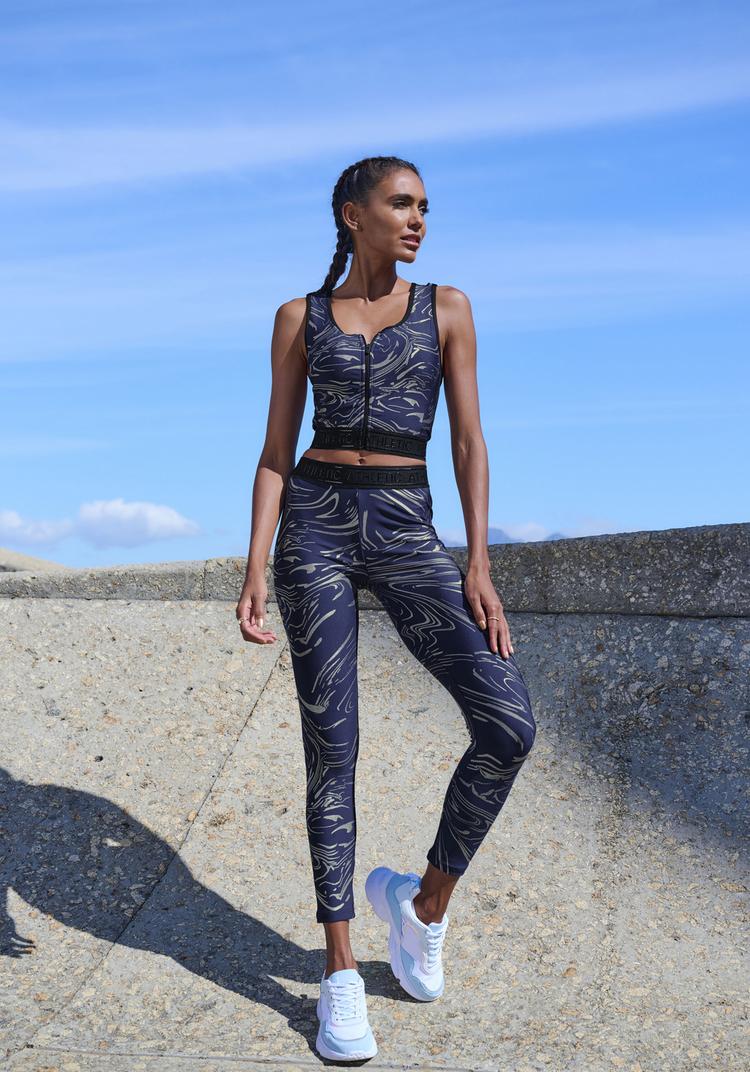 LASCANA Active LASCANA Active Funktionsleggings Tights Damen - blau - silber - 3 | SportScheck