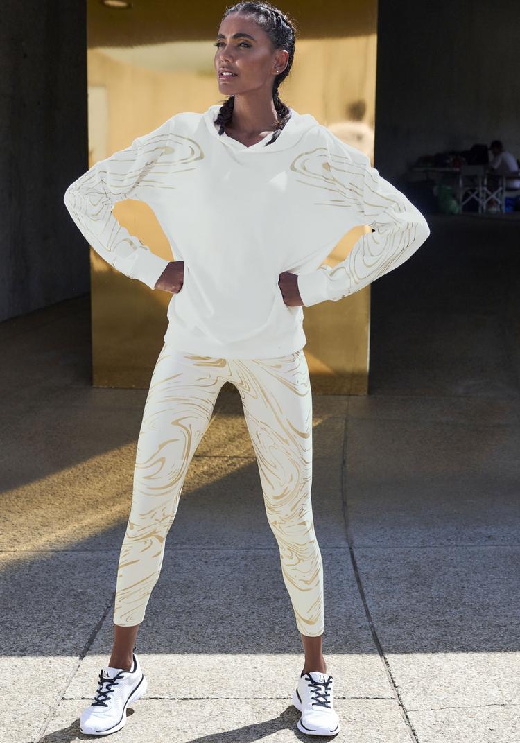 LASCANA Active LASCANA Active Hoodie Hoodie Damen - wei&szlig; - gold - 2 | SportScheck