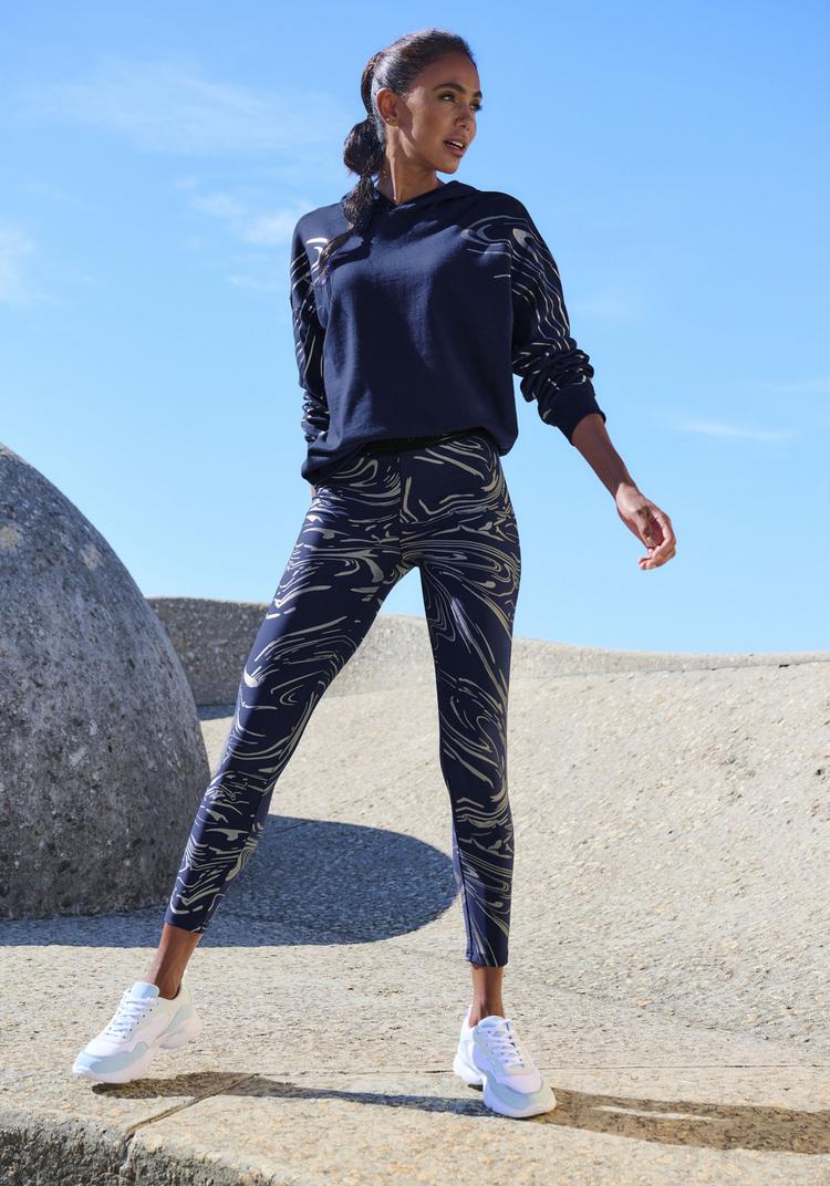 LASCANA Active LASCANA Active Hoodie Hoodie Damen - blau - silber - 1 | SportScheck