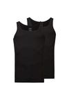 Snocks Tanktop aus Bio-Baumwolle Unterhemd Herren - Schwarz