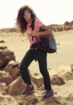 Rückansicht von LASCANA Active Trekkinghose Wanderhose Damen schwarz