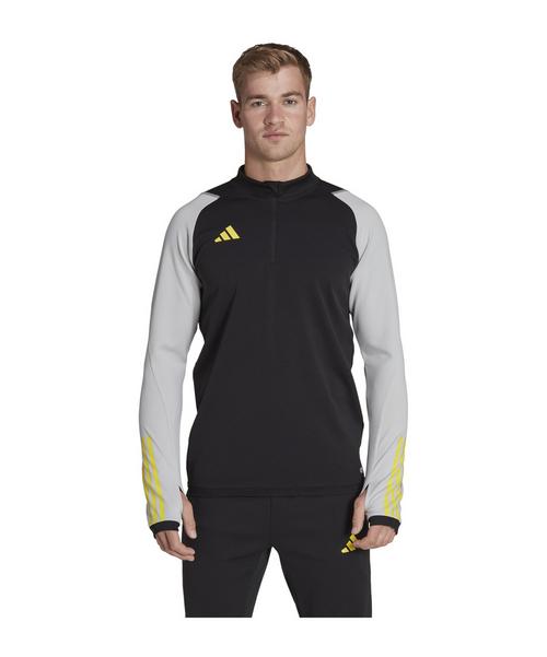 Rückansicht von adidas Tiro 23 Competition Sweatshirt Funktionssweatshirt Herren schwarzgraugelb