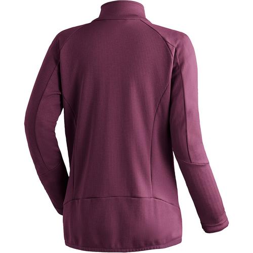 Rückansicht von Maier Sports Sinaia Fleecejacke Damen Rot4593