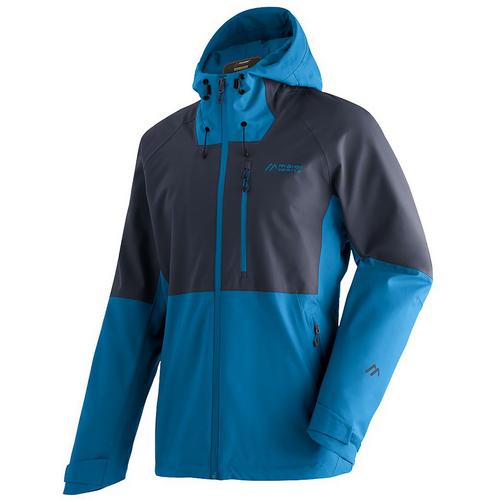 Rückansicht von Maier Sports Metor Softshelljacke Herren Blau3033