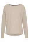 ELBSAND Longsleeve Longshirt Damen - creme meliert