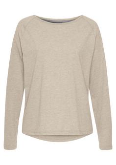 ELBSAND Longsleeve Longshirt Damen creme meliert