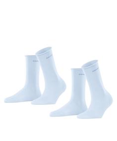 ESPRIT Basic Pure SO 2-Pack Freizeitsocken Damen powder blue (6246)
