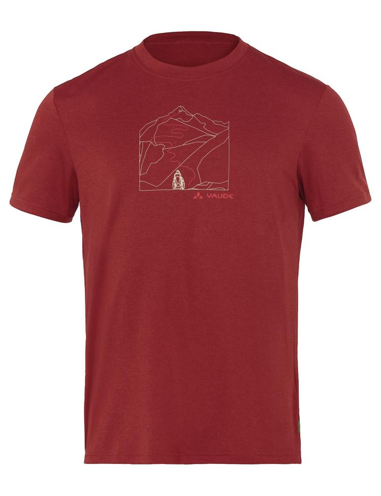 VAUDE VAUDE SE Men's Ossola Print T-Shirt T-Shirt Herren - carmine - 0 | SportScheck
