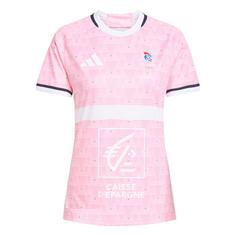 adidas Frankreich Handballtrikot Replica T-Shirt Damen Pink Spark