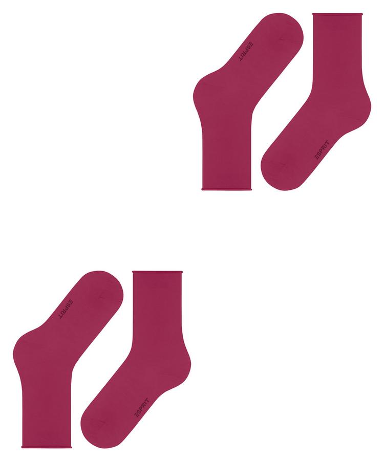 ESPRIT ESPRIT Basic Pure SO 2-Pack Socken Damen - pink berry (8544) - 2 | SportScheck