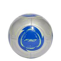 adidas Messi Club Ball Fu&szlig;ball - Silver Metallic / Lucid Blue / Solar Yellow