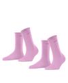 ESPRIT Basic Pure SO 2-Pack Socken Damen - orchid (8621)