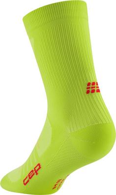 Rückansicht von CEP Laufsocken Herren lime