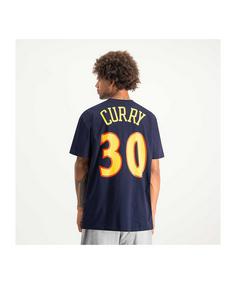 Rückansicht von Mitchell & Ness NBA en State T-Shirt T-Shirt Herren blau