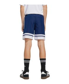 Rückansicht von adidas Squadra 25 Downtime Short Kids Fußballshorts Kinder blauweiss