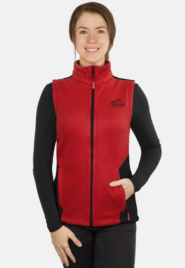 normani Outdoor Sports normani Outdoor Sports Barrie Fleeceweste Damen - Rot - 0 | SportScheck