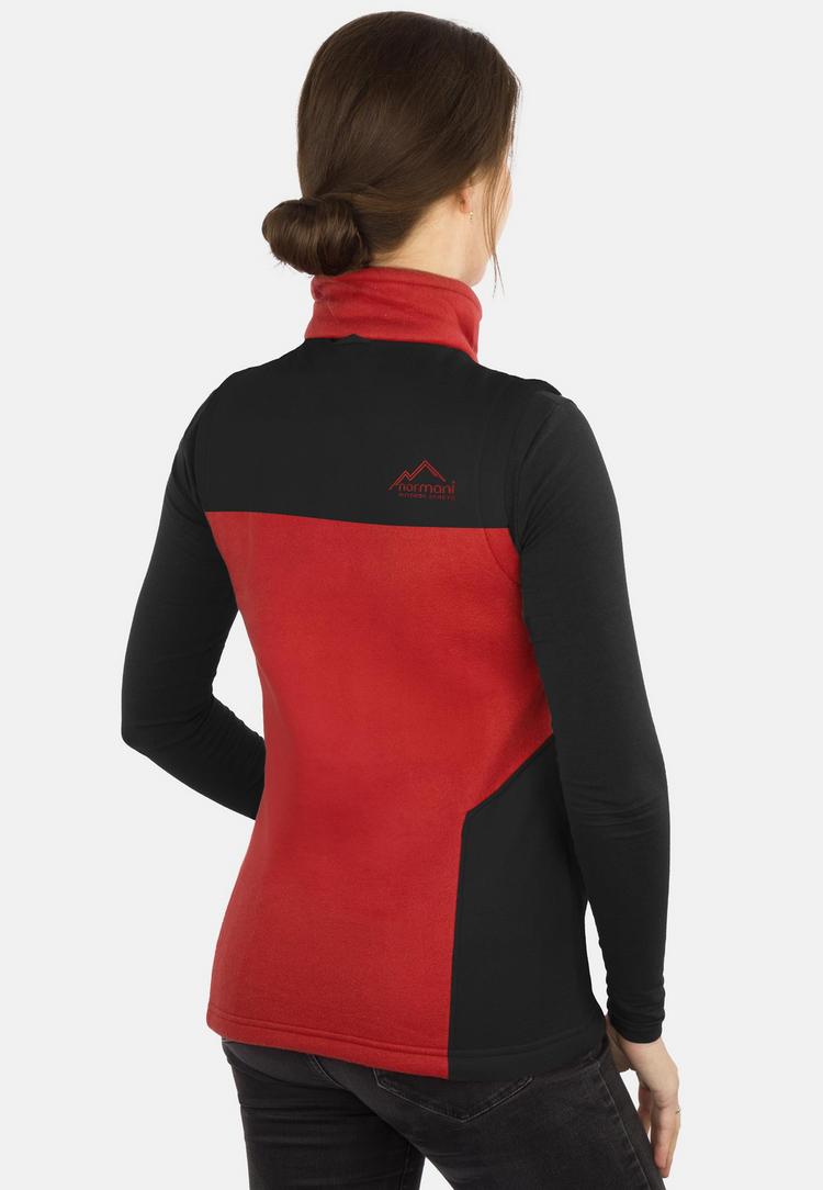 normani Outdoor Sports normani Outdoor Sports Barrie Fleeceweste Damen - Rot - 1 | SportScheck