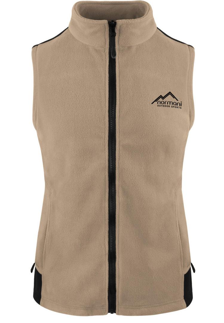 normani Outdoor Sports normani Outdoor Sports Barrie Fleeceweste Damen - Beige - 0 | SportScheck