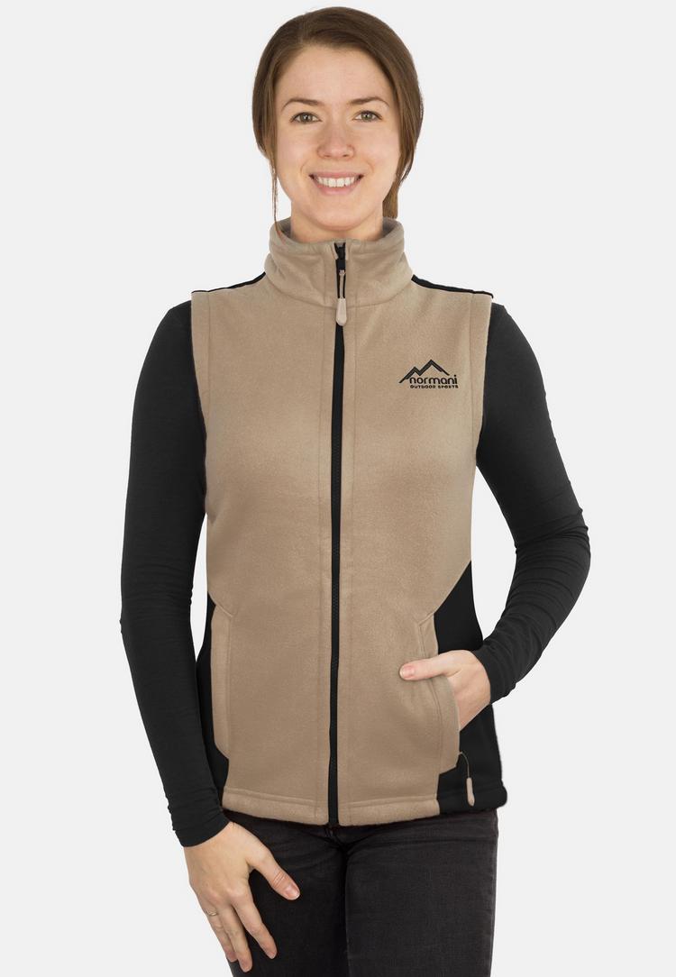 normani Outdoor Sports normani Outdoor Sports Barrie Fleeceweste Damen - Beige - 0 | SportScheck