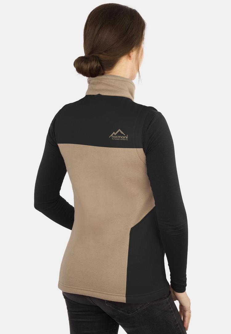 normani Outdoor Sports normani Outdoor Sports Barrie Fleeceweste Damen - Beige - 1 | SportScheck