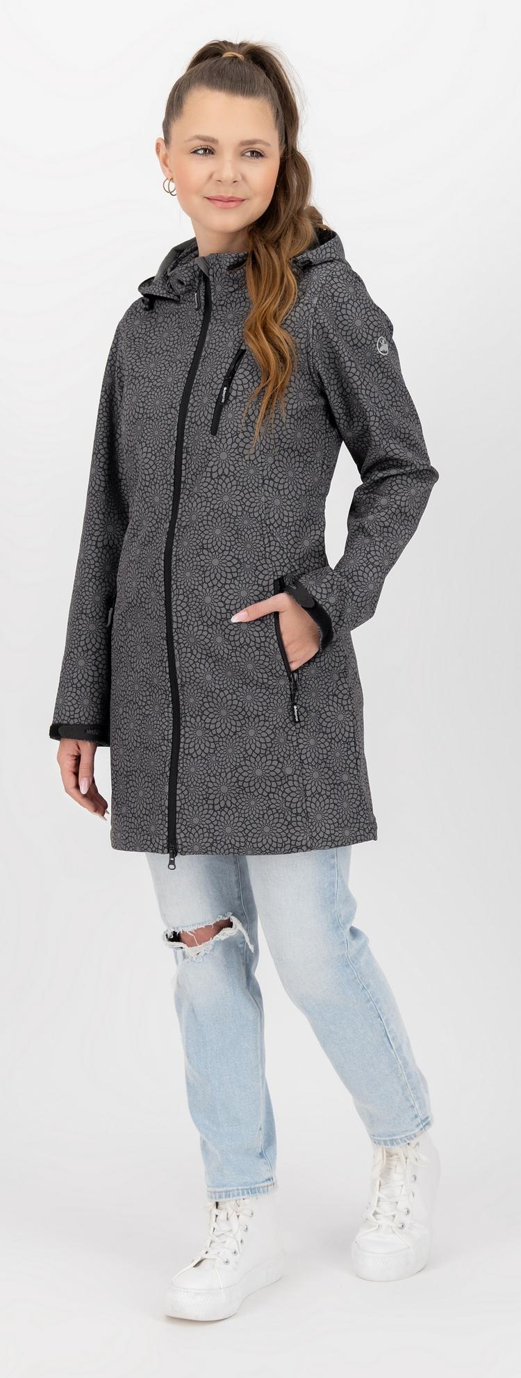 DEPROC active DEPROC active SHELBY X LONG Softshelljacke Damen - black print - 1 | SportScheck