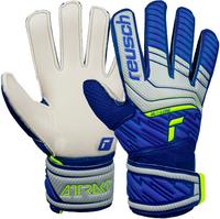 Reusch Attrakt Solid Junior Torwarthandschuhe Kinder - vapor gray/deep blue