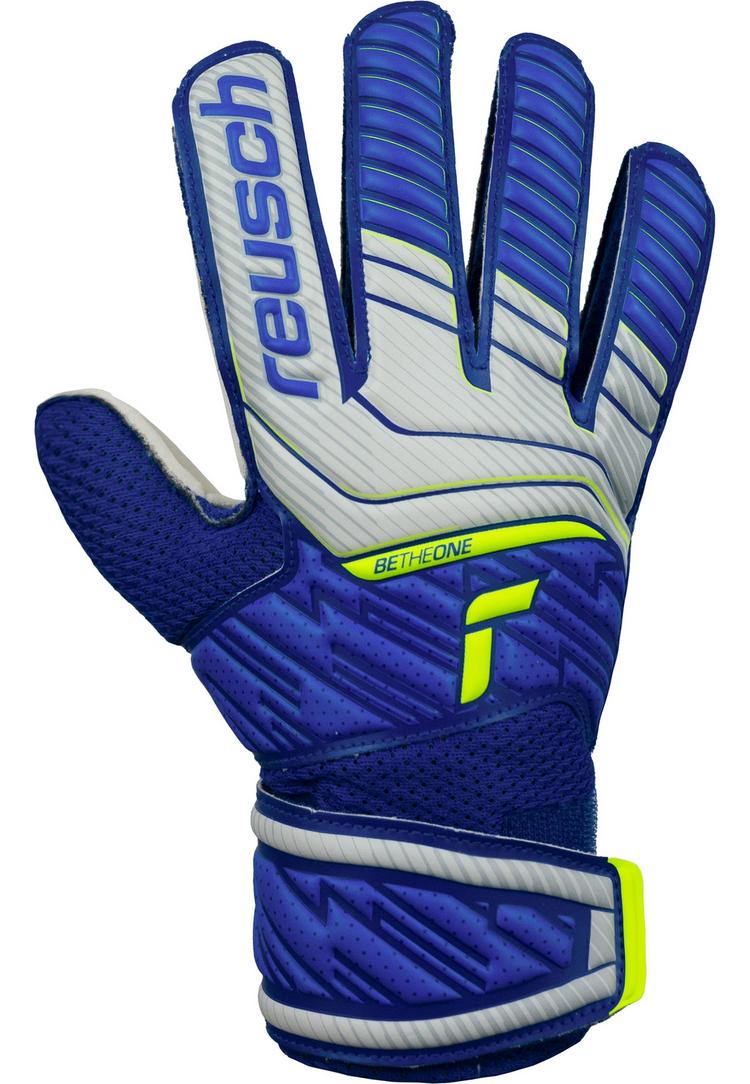 Reusch Reusch Attrakt Solid Junior Torwarthandschuhe Kinder - vapor gray/deep blue - 0 | SportScheck