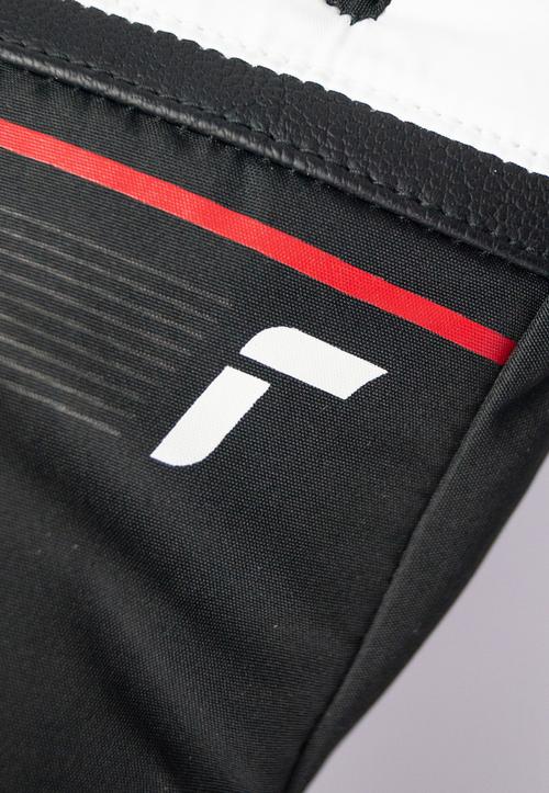 Rückansicht von Reusch Snow King Snowboardhandschuhe 1120 white / fire red / black