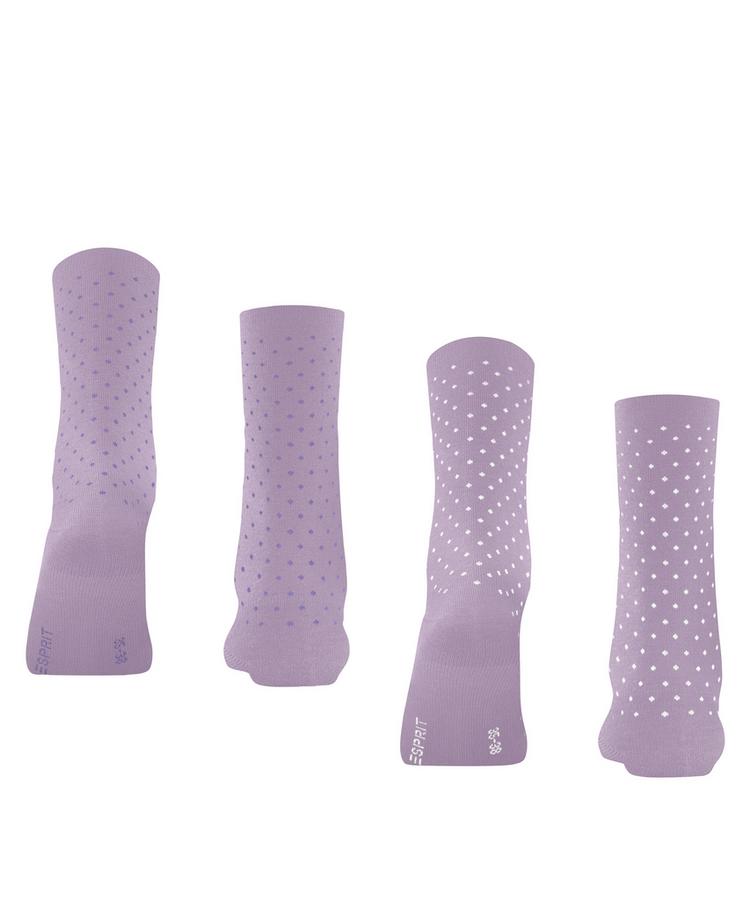 ESPRIT ESPRIT Fine Dot  2-Pack Socken Damen - Mauve (6904) - 0 | SportScheck