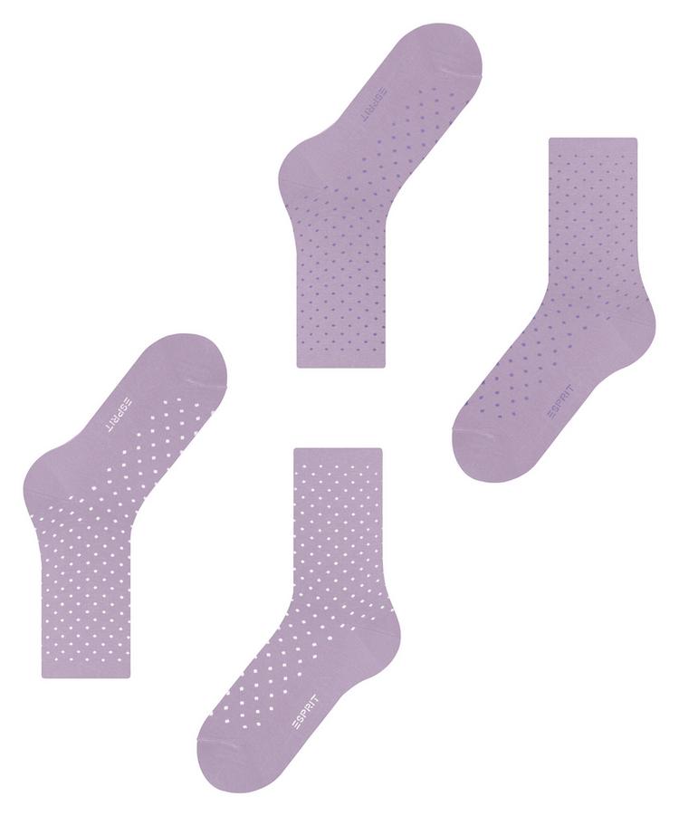 ESPRIT ESPRIT Fine Dot  2-Pack Socken Damen - Mauve (6904) - 2 | SportScheck