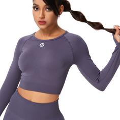 Rückansicht von YEAZ LEGEND Croptop Damen Shy Lavender