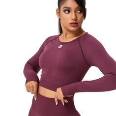 Rückansicht von YEAZ LEGEND Croptop Damen Summer Grape