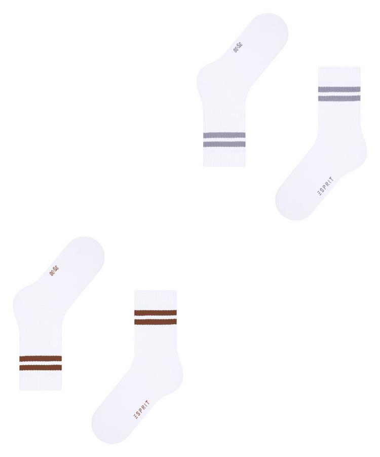 ESPRIT ESPRIT Tennis Stripe 2-Pack Socken Damen - raw white (2090) - 2 | SportScheck
