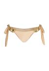 Moda Minx Boujee Tie Side Brazilian Bikini Bottom Bikini Hose Damen - Champagne