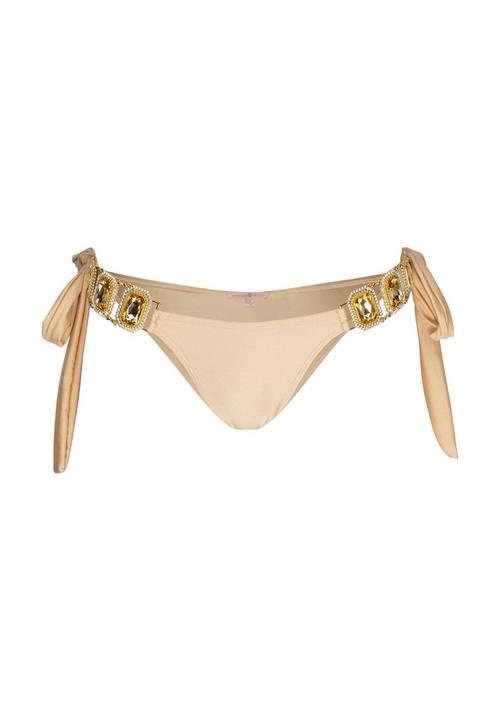 Moda Minx Boujee Tie Side Brazilian Bikini Bottom Bikini Hose Damen