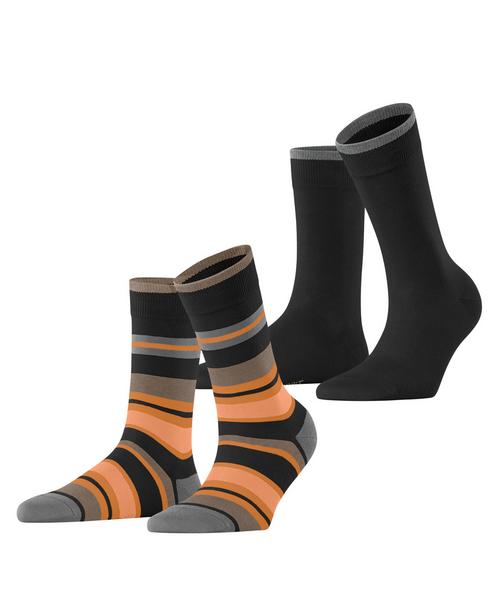 ESPRIT Retro Stripe 2-Pack Socken Damen