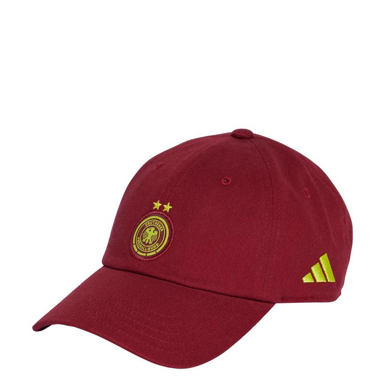 adidas adidas DFB Frauenteam Away Kappe Cap - Team Coll Burgundy 2 / Semi Solar Yellow - 0 | SportScheck