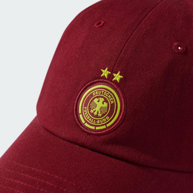 adidas adidas DFB Frauenteam Away Kappe Cap - Team Coll Burgundy 2 / Semi Solar Yellow - 0 | SportScheck
