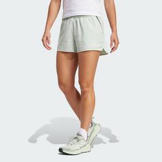 Rückansicht von adidas Terrex Multi Light Shorts Funktionsshorts Damen Linen Green